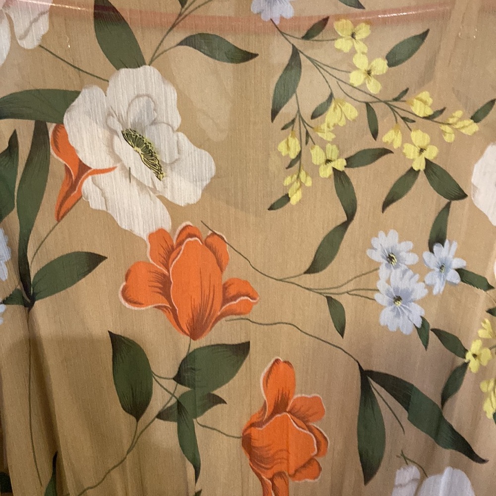 Lost + Wander Size M Floral Beige Orange, yellow, Long Maxi dress So Pretty! - Picture 4 of 12